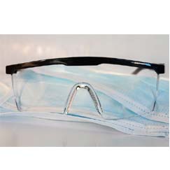 a type of eye protection worn in hazardous work